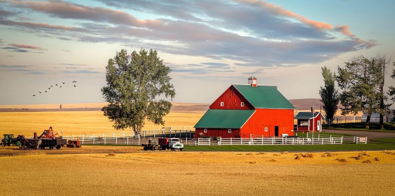 Rustic Barn in a Magical Setting